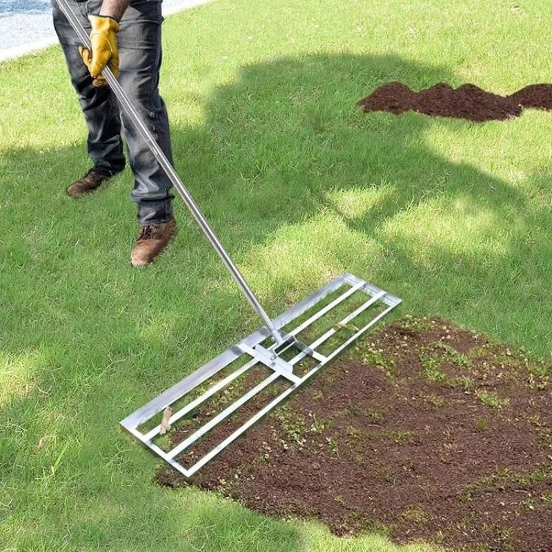 Gardening Tools Best - 【สินค้าขายดี】เครื่องมือปรับระดับดินในสวน อุปกรณ์ปรับระดับสนามหญ้าสแตนเลสอเนกประสงค์ ประหยัดแรงงาน