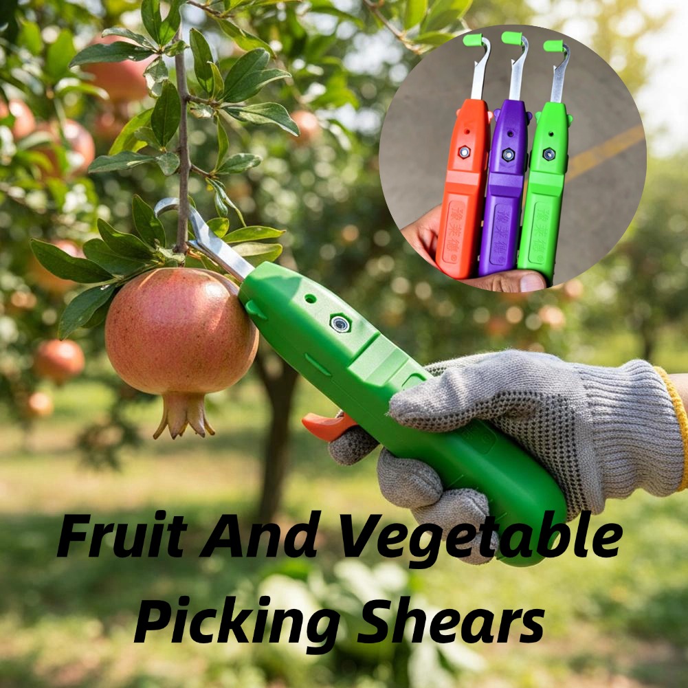 Gardening Tools Usa - กรรไกรตัดผลไม้และผัก กรรไกรตัดแต่งกิ่งในสวน ใบมีดโค้ง เครื่องมือเก็บเกี่ยว สำหรับเก็บเกี่ยวองุ่นและพริก