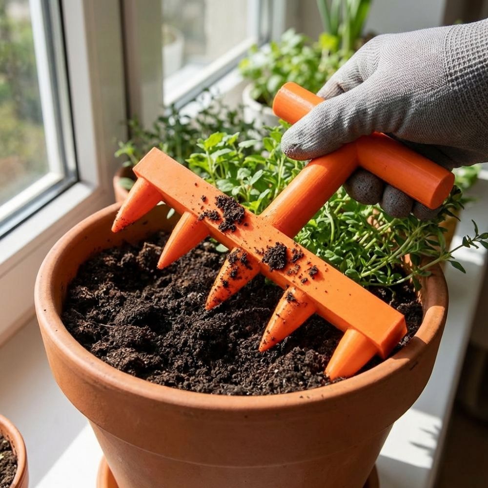 Garden Row Marker - เครื่องมือเจาะดินพลาสติกแบบใช้มือ สำหรับหว่านเมล็ด กระจายเมล็ด ปลูกต้นไม้ ประหยัดเวลา ด้ามจับตามหลักสรีรศาสตร์