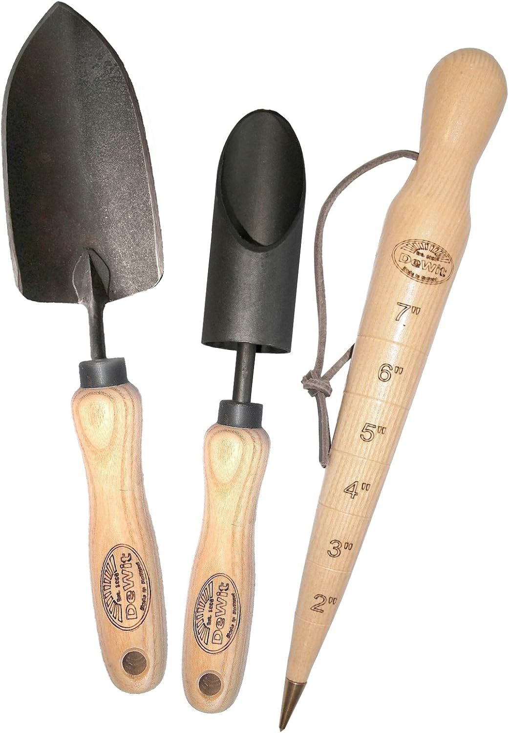 Gardening Tools Gift Set - ชุดของขวัญปลูกต้นไม้แบบ 3 ชิ้น – เครื่องมือทำสวนคุณภาพพรีเมียม พร้อมกระถางปลูกต้นไม้แบบหลอดสำหรับปลูกอมาริลลิส,