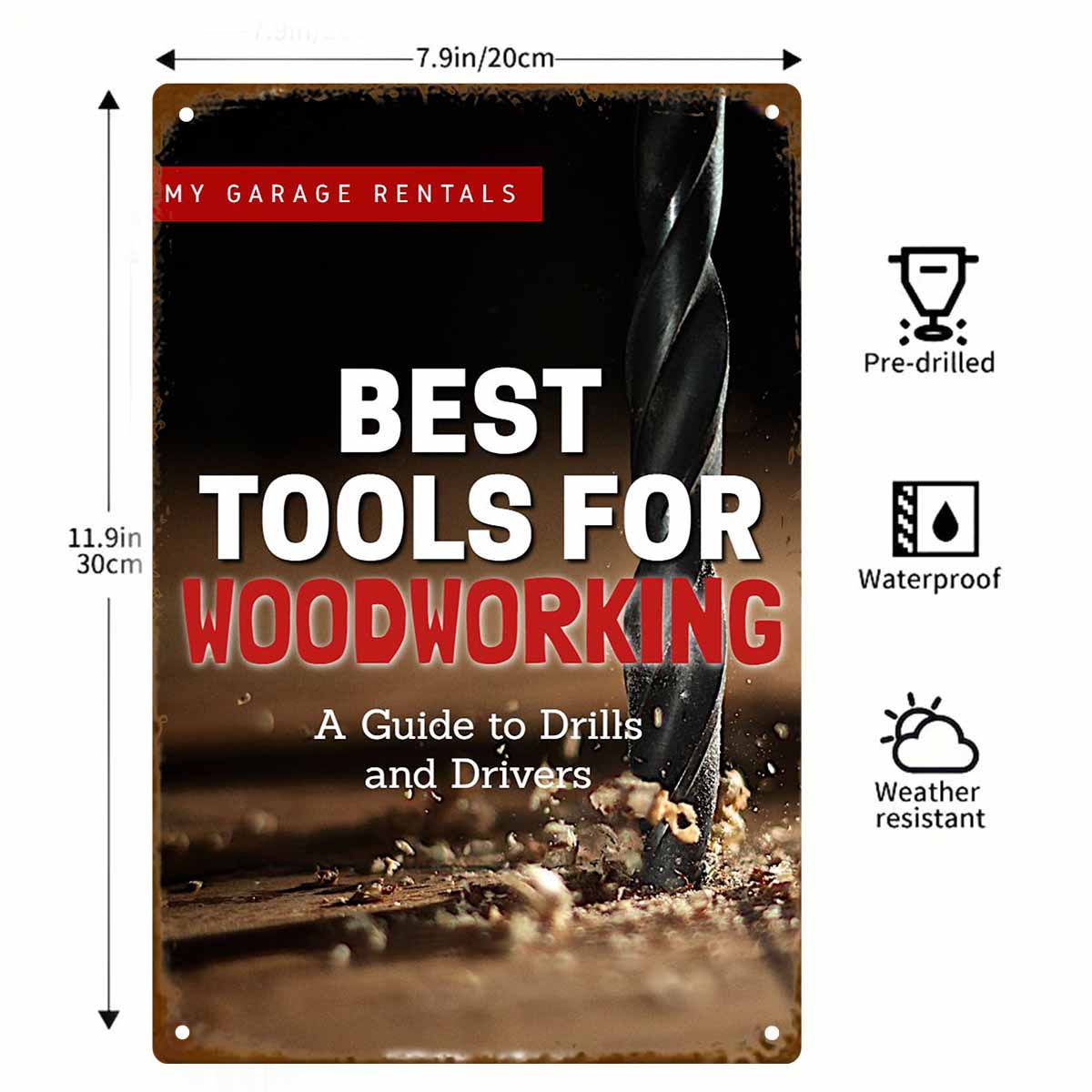 ป้ายโลหะติดผนัง 2 มิติ 1 ชิ้น  - Gardening Tools Best บทวิจารณ์และราคา