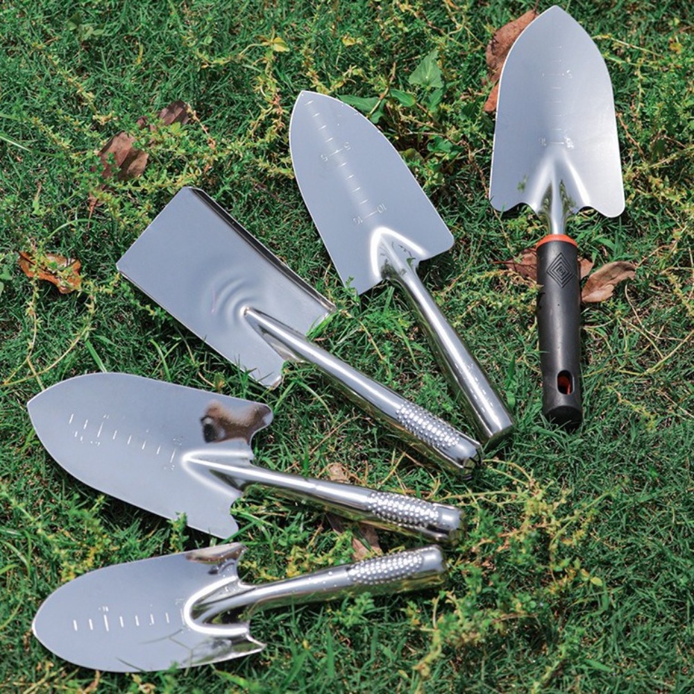 พลั่วสวนสแตนเลสใช้งานง่าย ทนทา - Garden Hand Trowel บทวิจารณ์และราคา