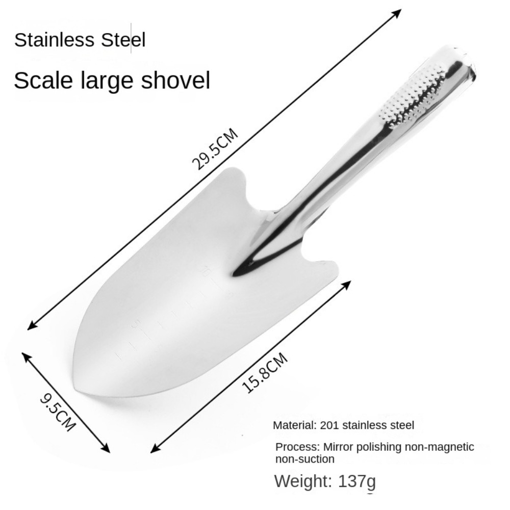 พลั่วสวนสแตนเลสใช้งานง่าย ทนทา - Garden Hand Trowel บทวิจารณ์และราคา
