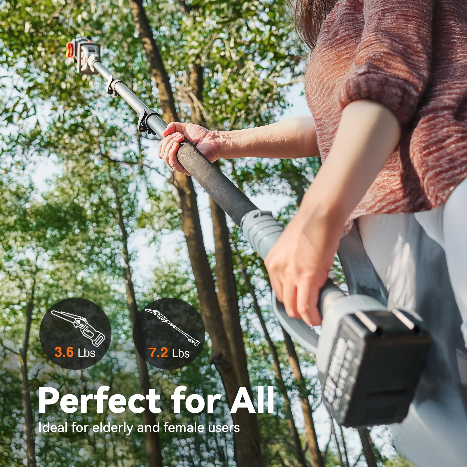 เลื่อยตัดกิ่ง TaskStar ขนาด 8  - Gardening Tools Usa บทวิจารณ์และราคา