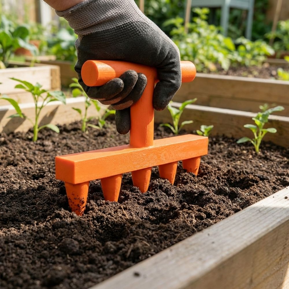เครื่องมือเจาะดินพลาสติก 5 ง่า - Garden Row Marker บทวิจารณ์และราคา