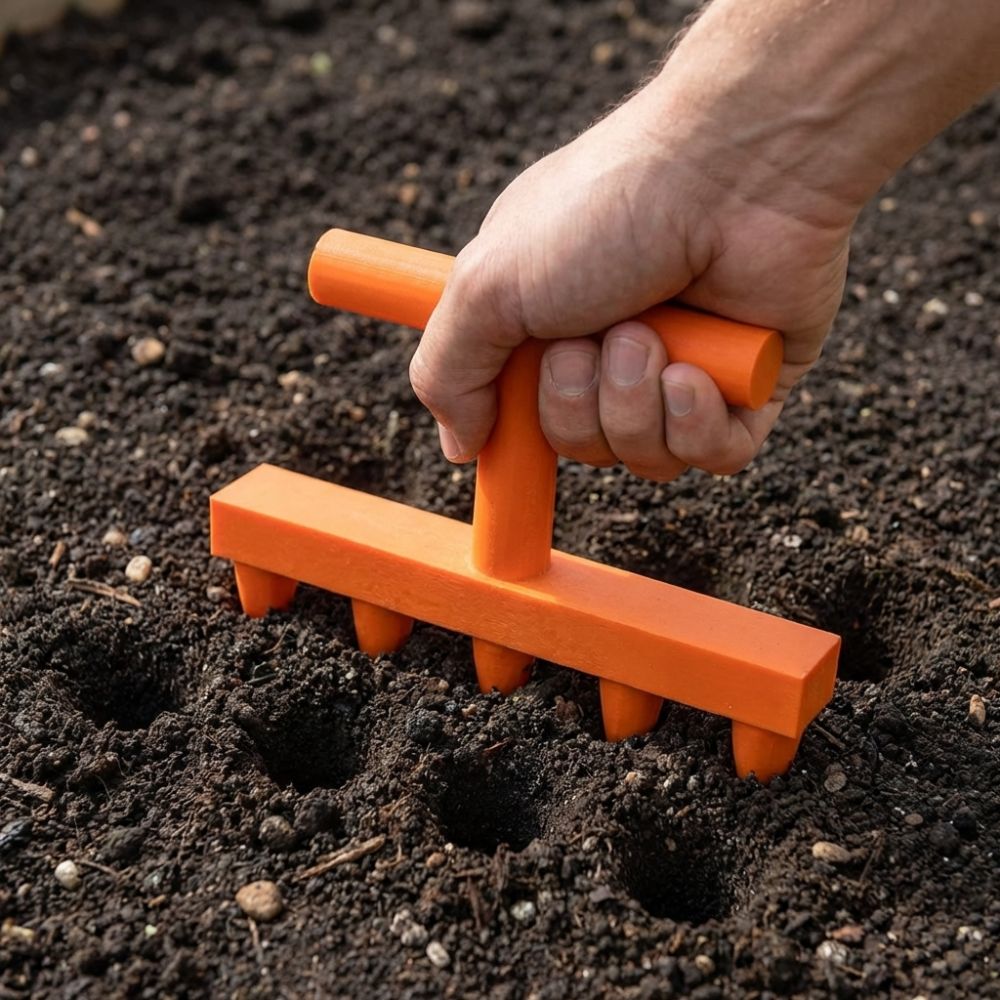 เครื่องมือเจาะดินพลาสติก 5 ง่า - Garden Row Marker บทวิจารณ์และราคา