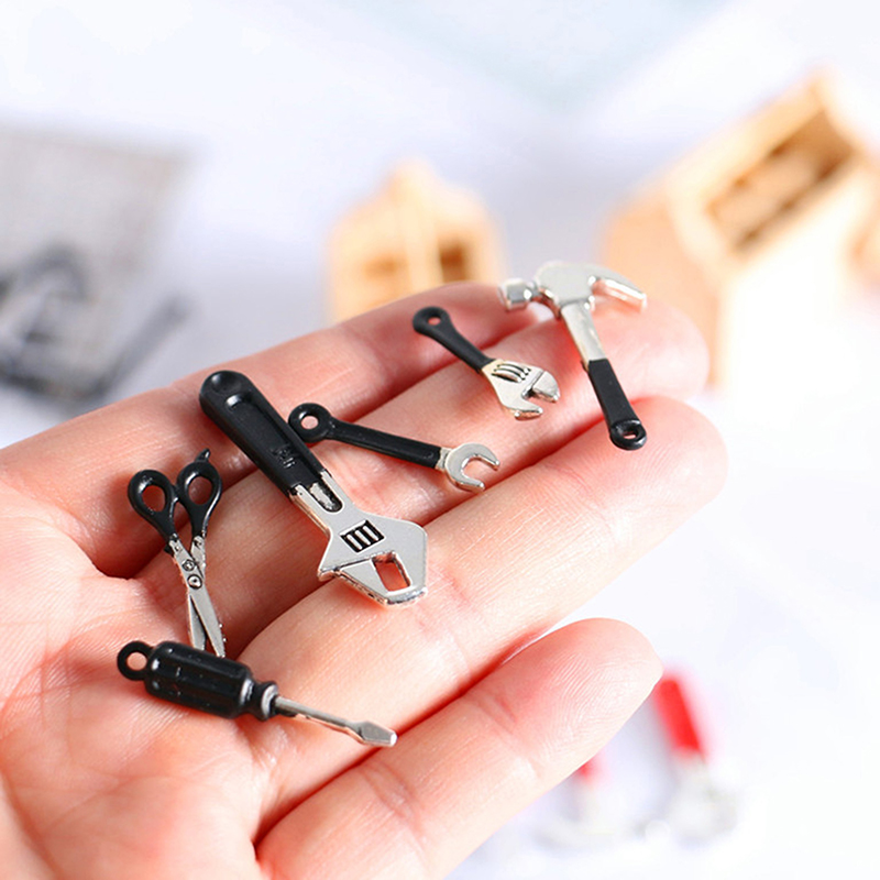 3/4/5/6Pcs Dollhouse Miniature - Gardening Tools Gift Set บทวิจารณ์และราคา