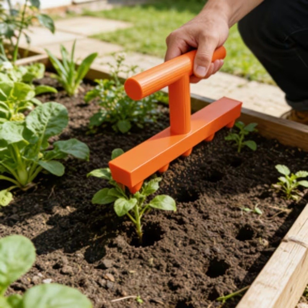 เครื่องมือเจาะดินพลาสติกแบบใช้ - Garden Row Marker บทวิจารณ์และราคา
