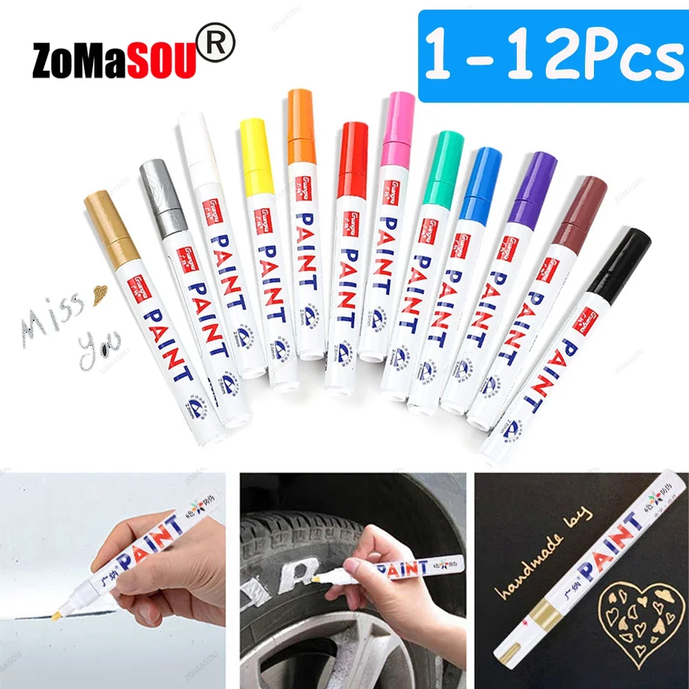1-12 ชิ้นสีขาวถาวรสีปากกาที่มี - Garden Row Marker บทวิจารณ์และราคา